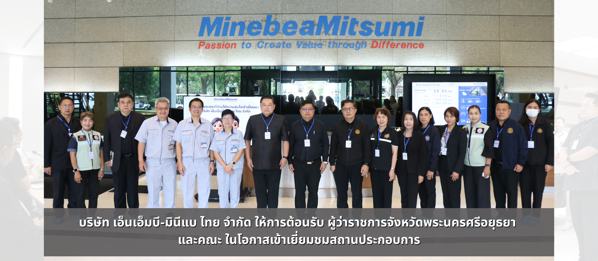 Governor of Phra Nakhon Si Ayutthaya Province and the Delegation Visit